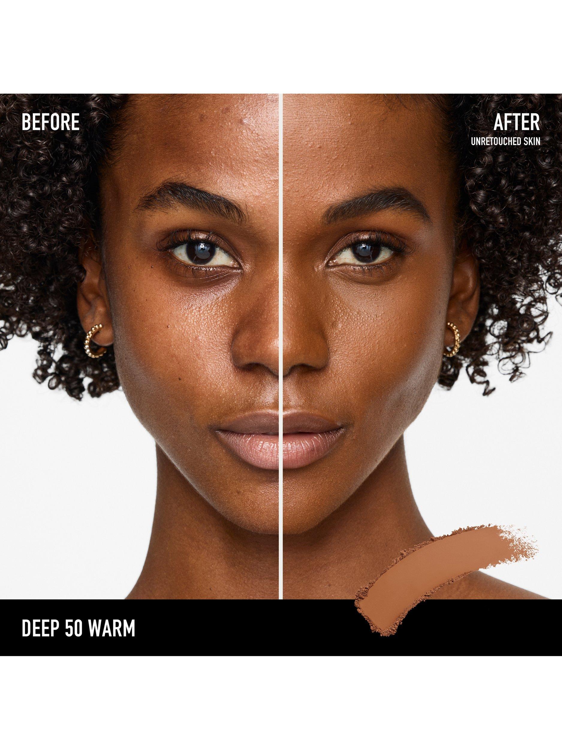 Product image 3 of 8, which shows bareMinerals BAREPRO™ 24HR Skin-Perfecting Powder Foundation, Deep 50 Warm