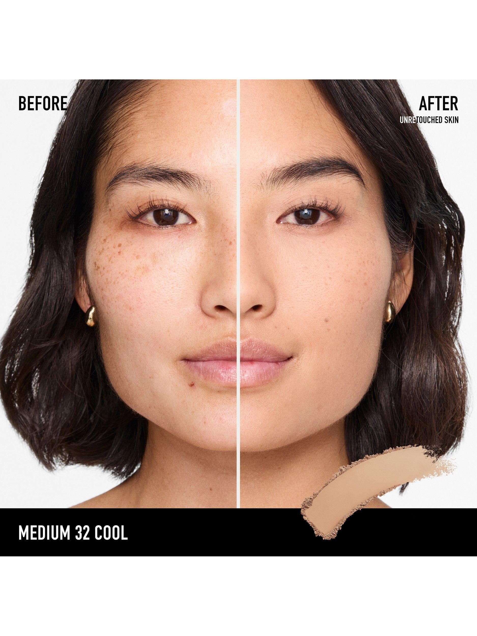 Product image 3 of 8, which shows bareMinerals BAREPRO™ 24HR Skin-Perfecting Powder Foundation, Medium 32 Cool