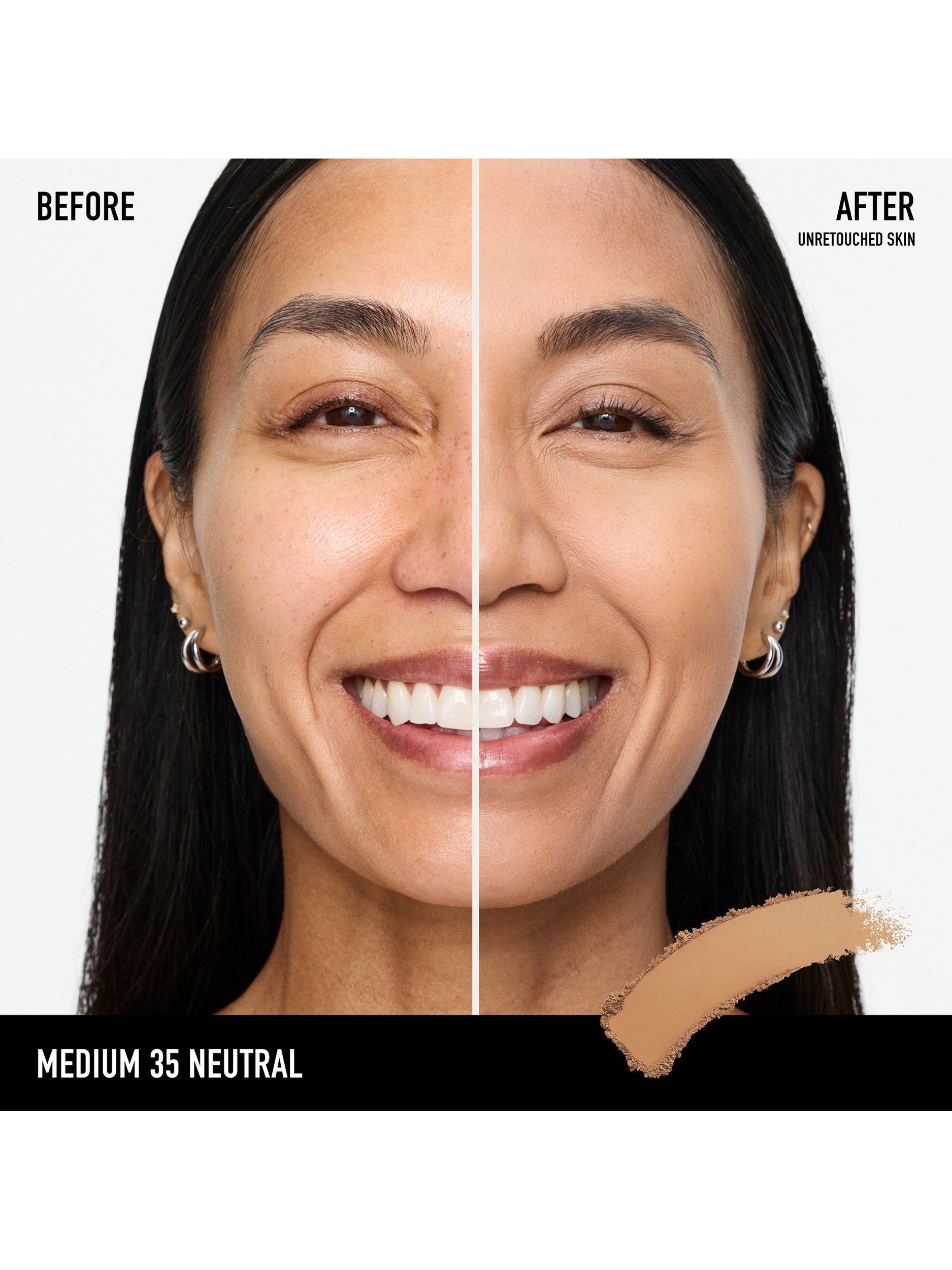 Product image 3 of 8, which shows bareMinerals BAREPRO™ 24HR Skin-Perfecting Powder Foundation, Medium 35 Neutral