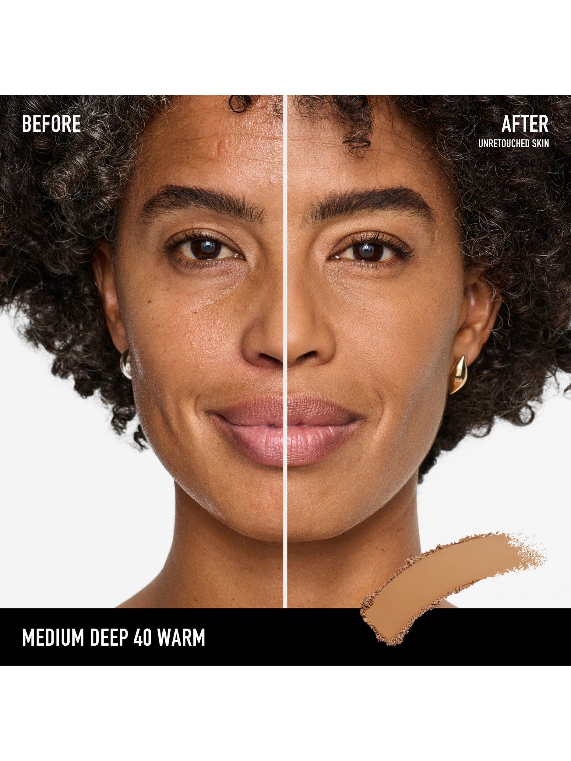 Product image 3 of 8, which shows bareMinerals BAREPRO™ 24HR Skin-Perfecting Powder Foundation, Medium Deep 40 Warm