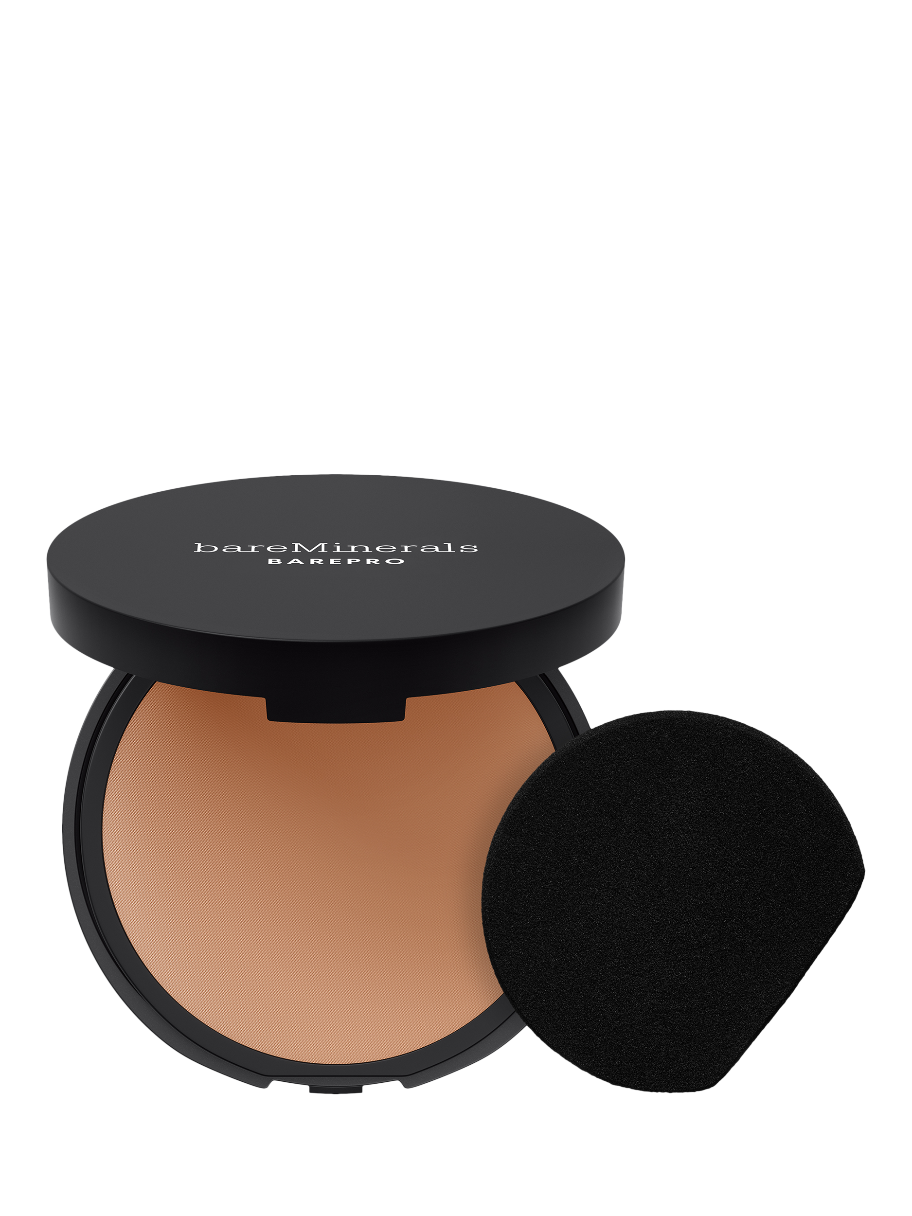 Product image 1 of 8, which shows bareMinerals BAREPRO™ 24HR Skin-Perfecting Powder Foundation, Medium Deep 40 Cool