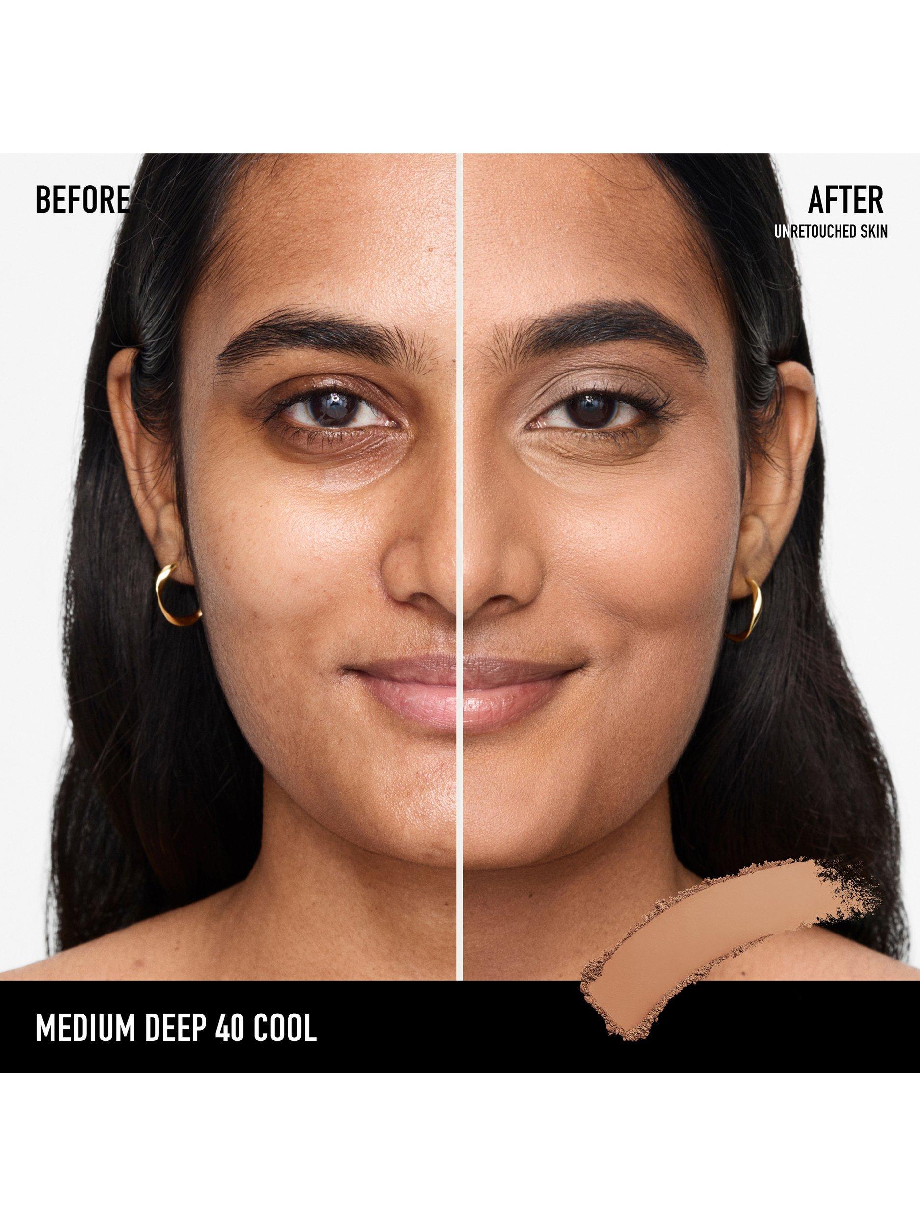 Product image 3 of 8, which shows bareMinerals BAREPRO™ 24HR Skin-Perfecting Powder Foundation, Medium Deep 40 Cool