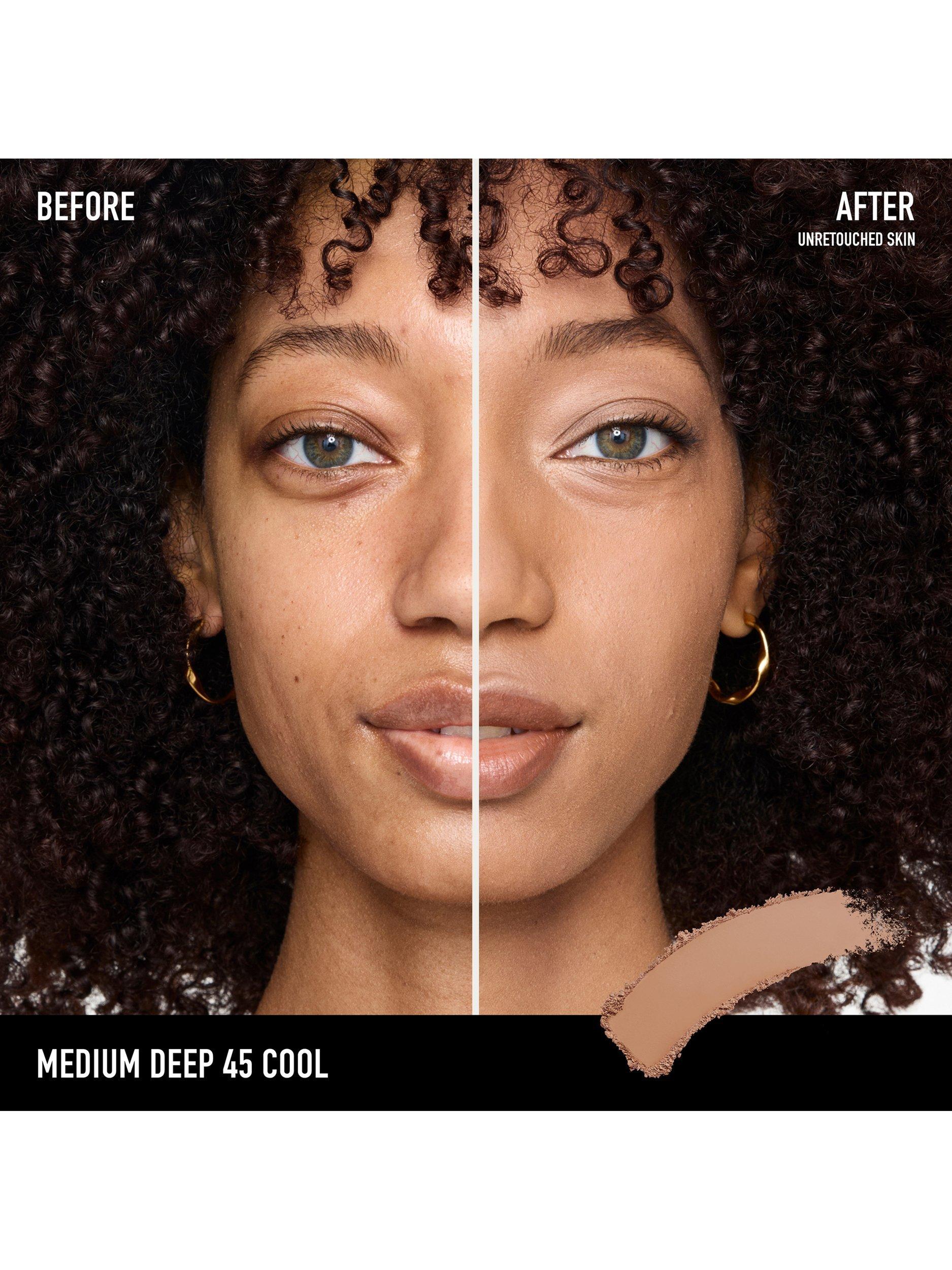 Product image 3 of 8, which shows bareMinerals BAREPRO™ 24HR Skin-Perfecting Powder Foundation, Medium Deep 45 Cool