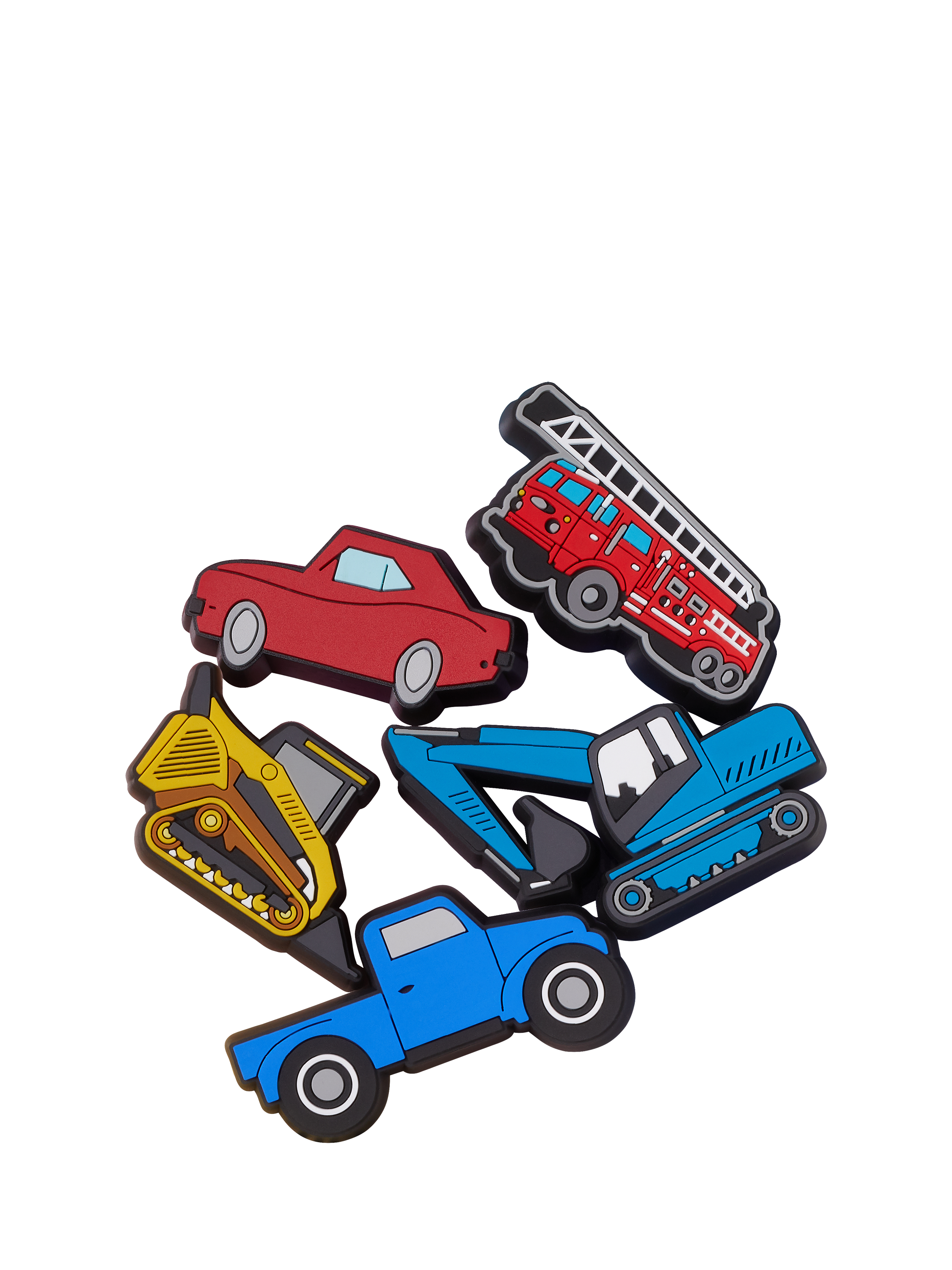 Product image 1 of 4, which shows Crocs Kids' Cars and Trucks Jibbitz, Pack of 5