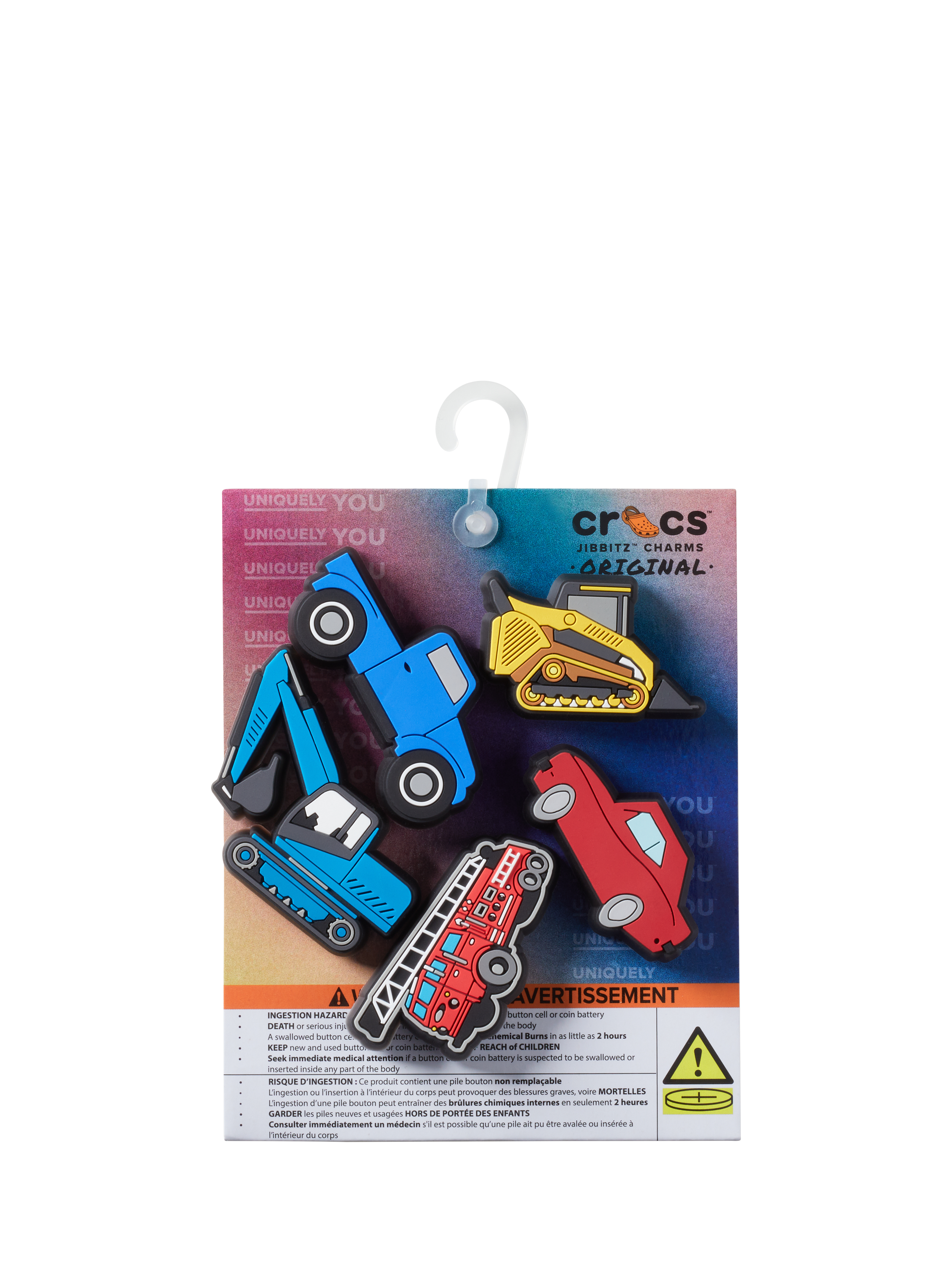 Product image 4 of 4, which shows Crocs Kids' Cars and Trucks Jibbitz, Pack of 5