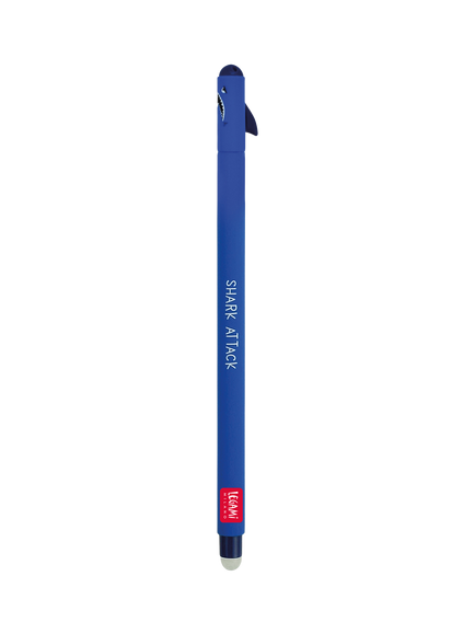 Legami Shark Erasable Pen, Blue - view 2, Blue