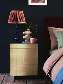 Swoon Piet Bedside Table, Brass - view 2, Brass