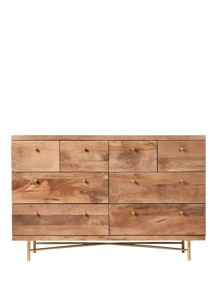Swoon Halle 8 Drawer Chest, Natural Oak, Oak
