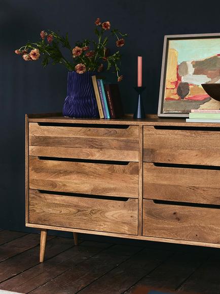 Swoon Southwark 6 Drawer Chest, Natural - view 2, Oak
