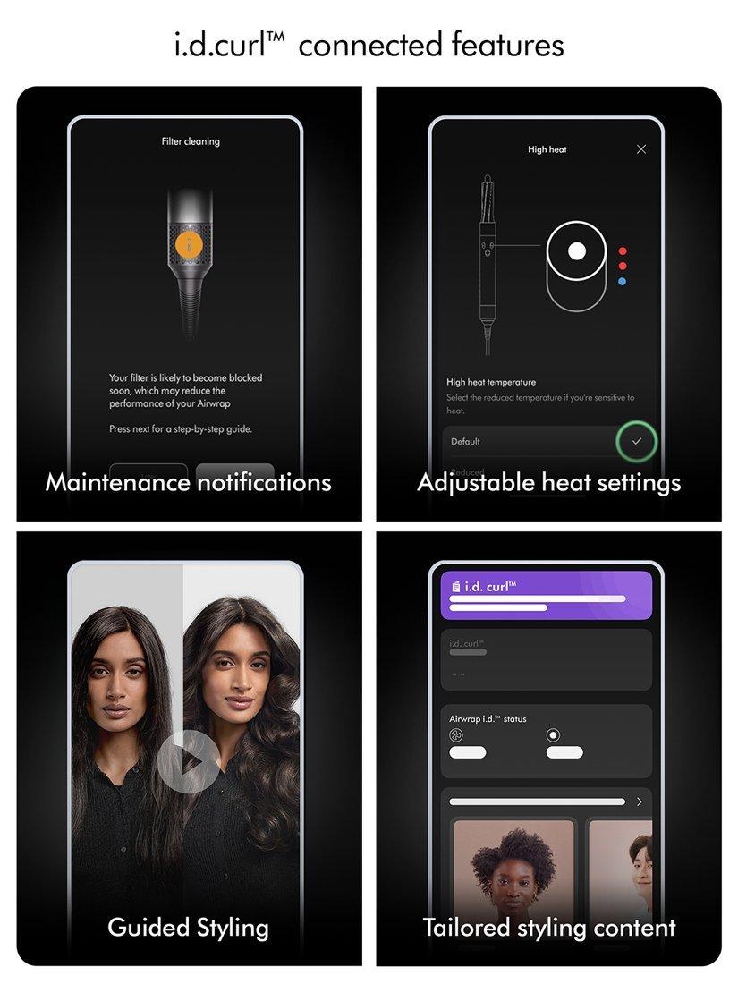 Product image 6 of 6, which shows Dyson Airwrap™ i.d Curly+Coily Hair Styler, Jasper Plum