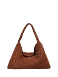 Dune London Deliberate XL Woven Shoulder Bag, Tan
