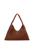 Dune London Deliberate XL Woven Shoulder Bag, Tan
