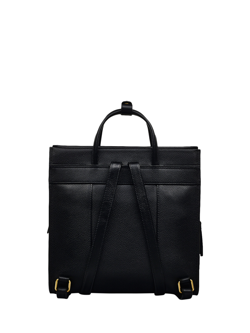 Product image 2 of 4, which shows Radley Arlington Court Leather Medium Zip Around Backpack, Black