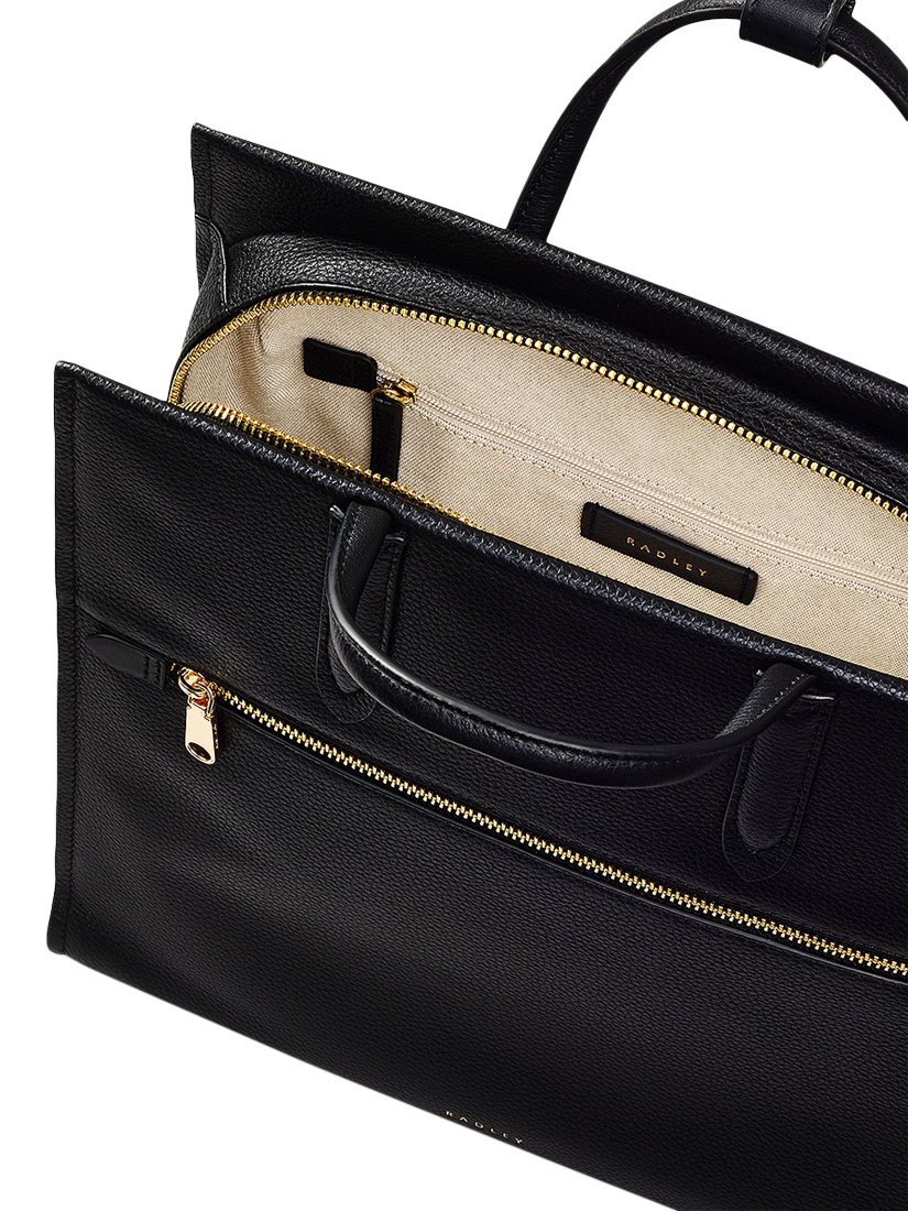 Product image 3 of 4, which shows Radley Arlington Court Leather Medium Zip Around Backpack, Black