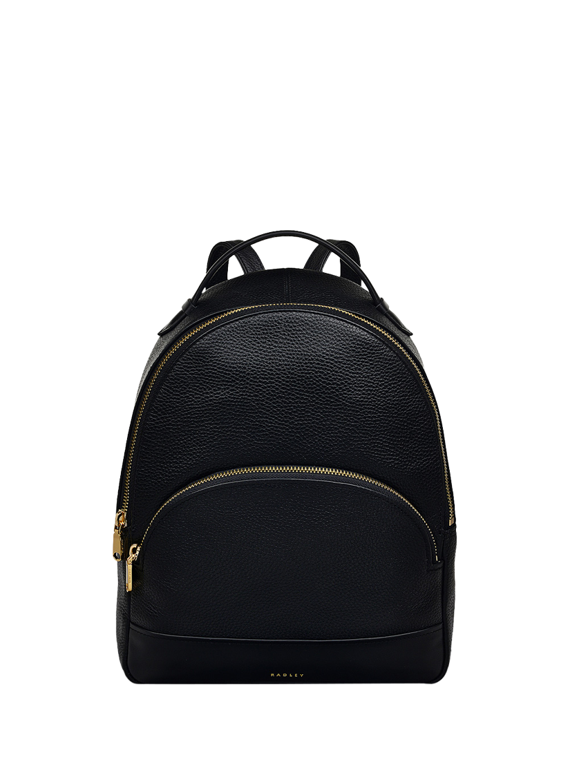 Product image 1 of 5, which shows Radley Dallington Leather Medium Zip Around Backpack, Black