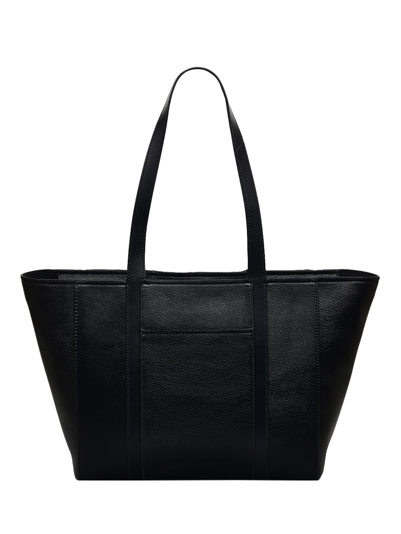 Product image 2 of 4, which shows Radley Knightsbridge Road Leather Large Zip Top Tote Bag, Black