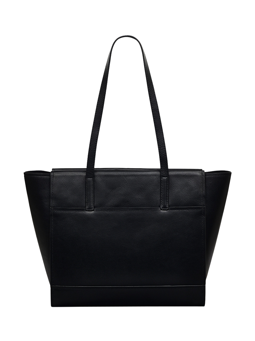 Product image 2 of 4, which shows Radley Drapers Road Leather Large Open Tote Bag, Black