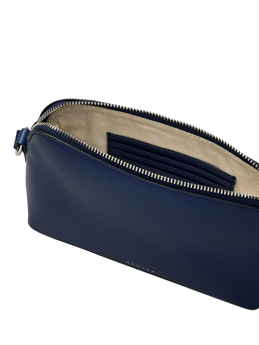 Product image 3 of 4, which shows Radley Bow Street Leather Small Zip Top Cross Body Bag, Evenfall
