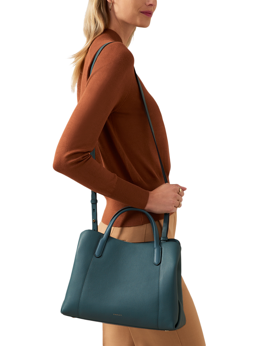Product image 5 of 6, which shows Radley Provence Avenue Leather Medium Zip Around Grab Bag, Uniform