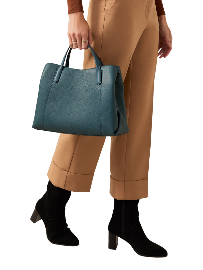 Product image 6 of 6, which shows Radley Provence Avenue Leather Medium Zip Around Grab Bag, Uniform
