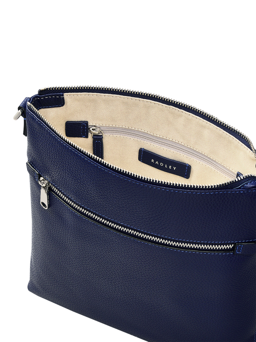 Product image 3 of 4, which shows Radley Sunny Dene Leather Small Zip Top Cross Body Bag, Evenfall