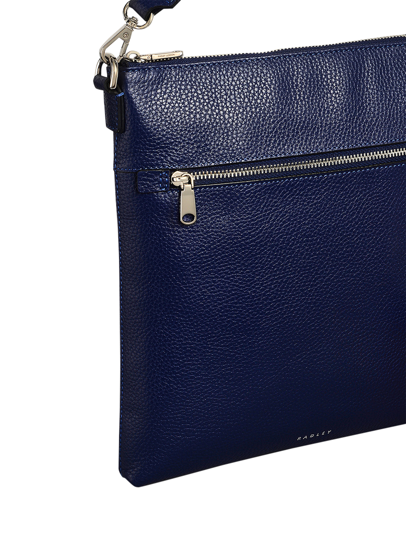 Product image 4 of 4, which shows Radley Sunny Dene Leather Small Zip Top Cross Body Bag, Evenfall