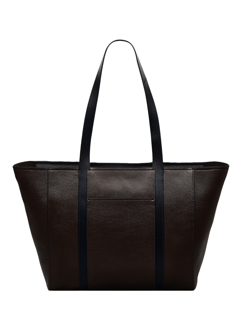 Product image 2 of 4, which shows Radley Knightsbridge Road Leather Large Zip Top Tote Bag, Dark Oak