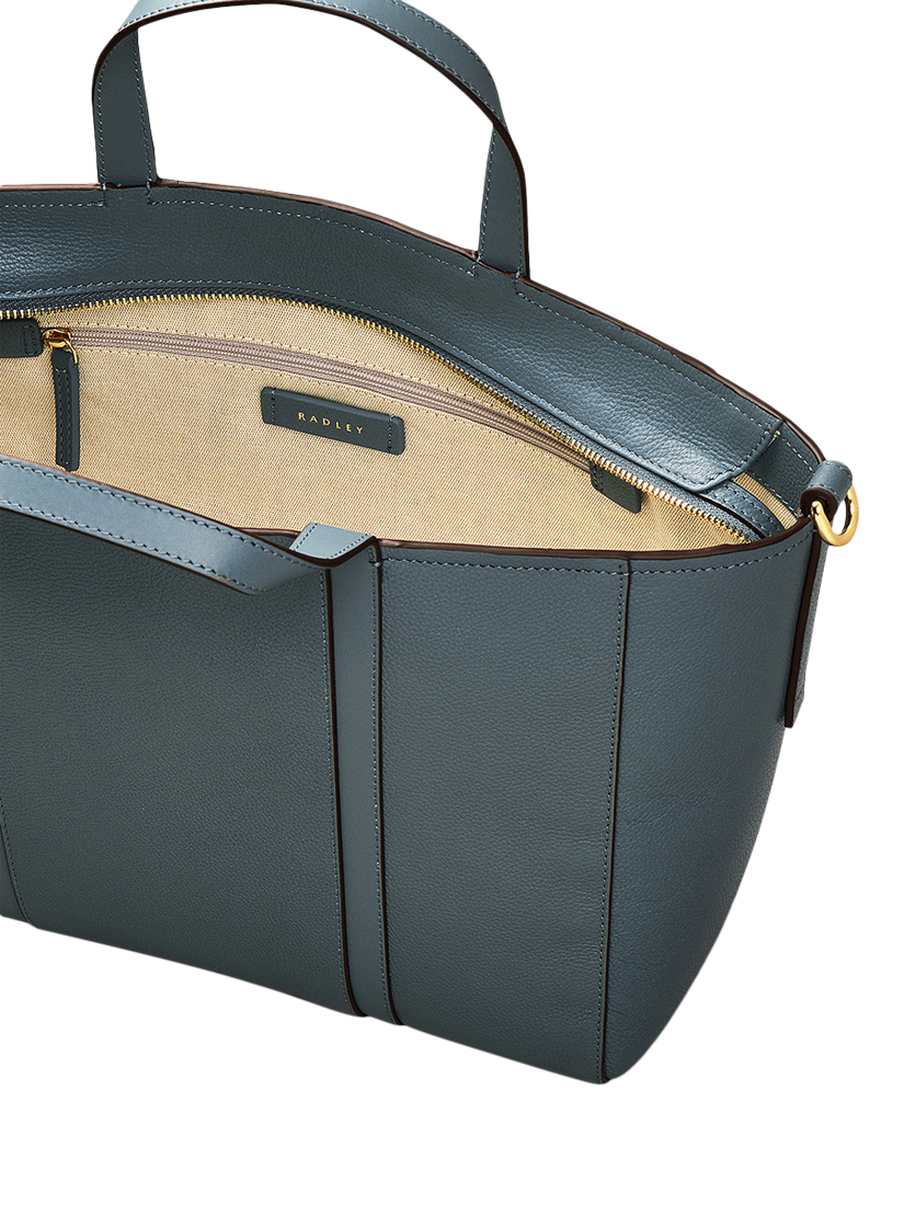 Product image 3 of 6, which shows Radley Knightsbridge Road Leather Large Zip Top Grab Bag, Uniform