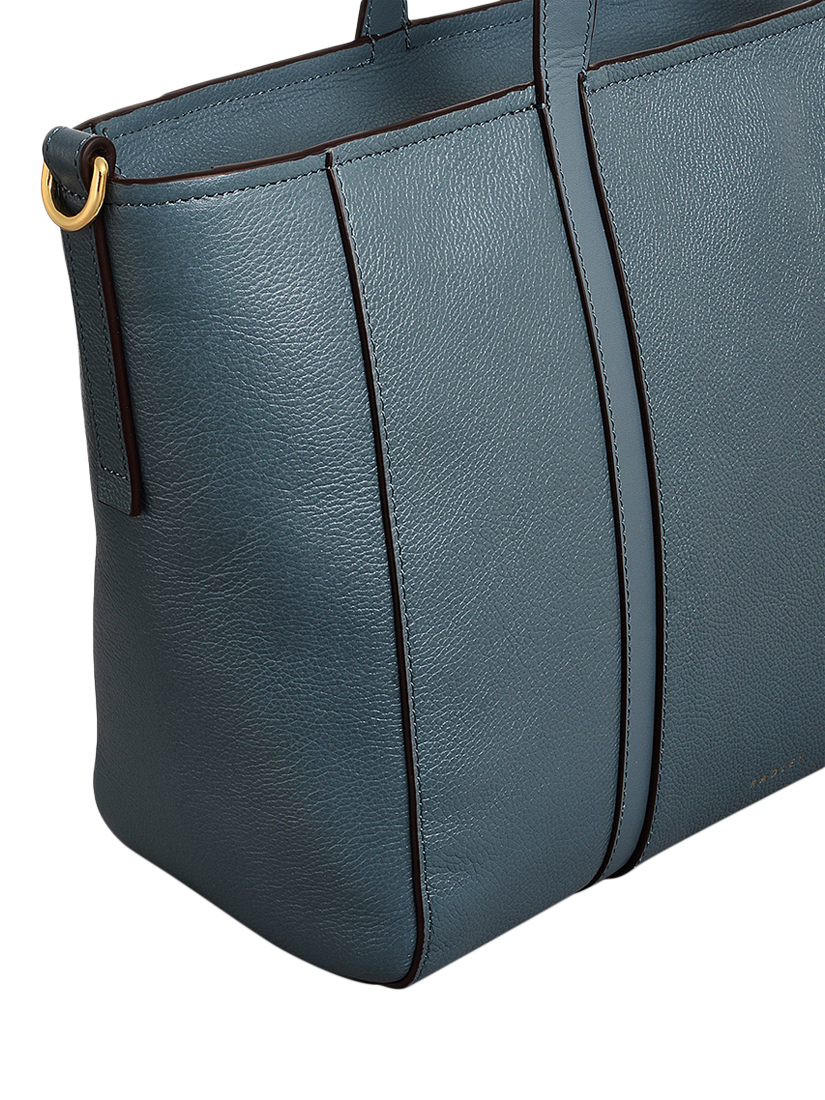 Product image 4 of 6, which shows Radley Knightsbridge Road Leather Large Zip Top Grab Bag, Uniform