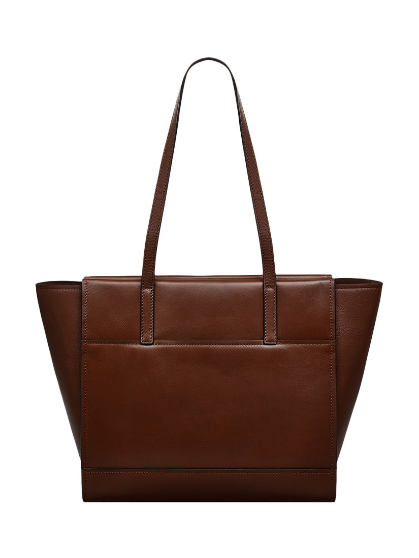 Product image 2 of 4, which shows Radley Drapers Road Leather Large Open Tote Bag, Walnut