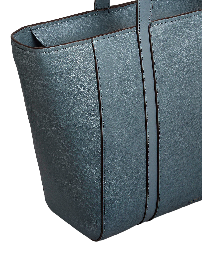 Product image 4 of 4, which shows Radley Knightsbridge Road Leather Large Zip Top Tote Bag, Blue