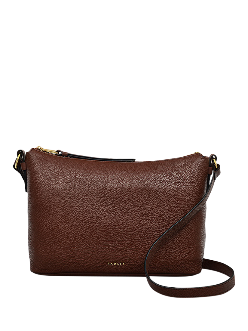 Product image 1 of 5, which shows Radley Bella Leather Crossbody Bag, Walnut