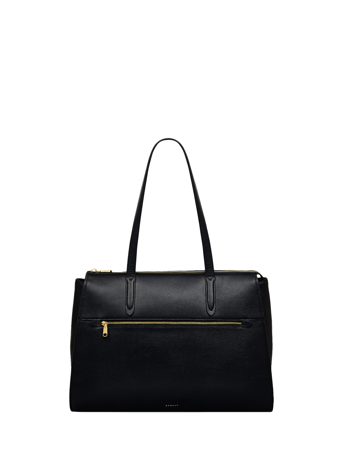Product image 1 of 4, which shows Radley Arlington Court Leather Large Zip Top Work Bag, Black