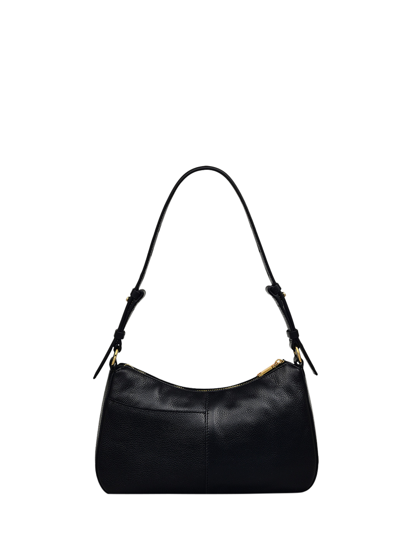 Product image 2 of 4, which shows Radley Embankment Way Leather Samll Zip Top Shoulder Bag, Black