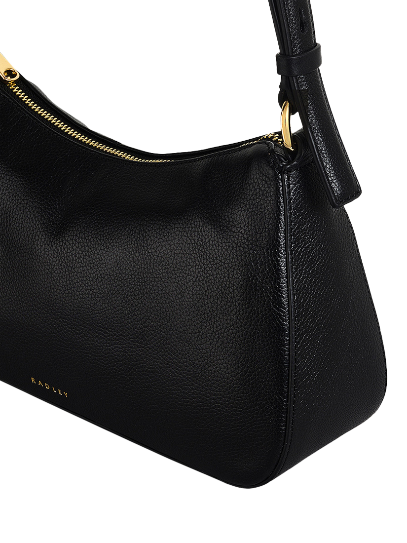 Product image 4 of 4, which shows Radley Embankment Way Leather Samll Zip Top Shoulder Bag, Black