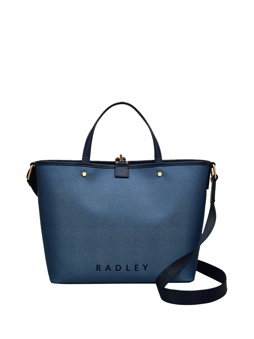 Product image 1 of 6, which shows Radley Addison Row Medium Zip Top Grab Bag, Blue