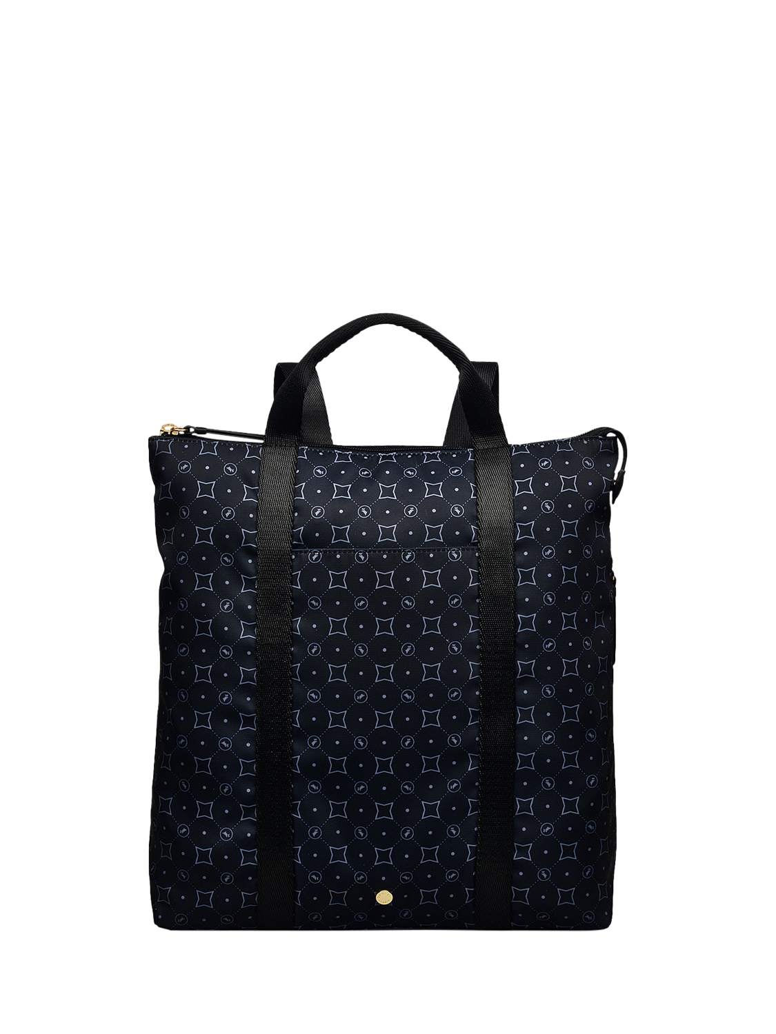 Product image 1 of 4, which shows Radley Columbia Road Backpack, Black/White