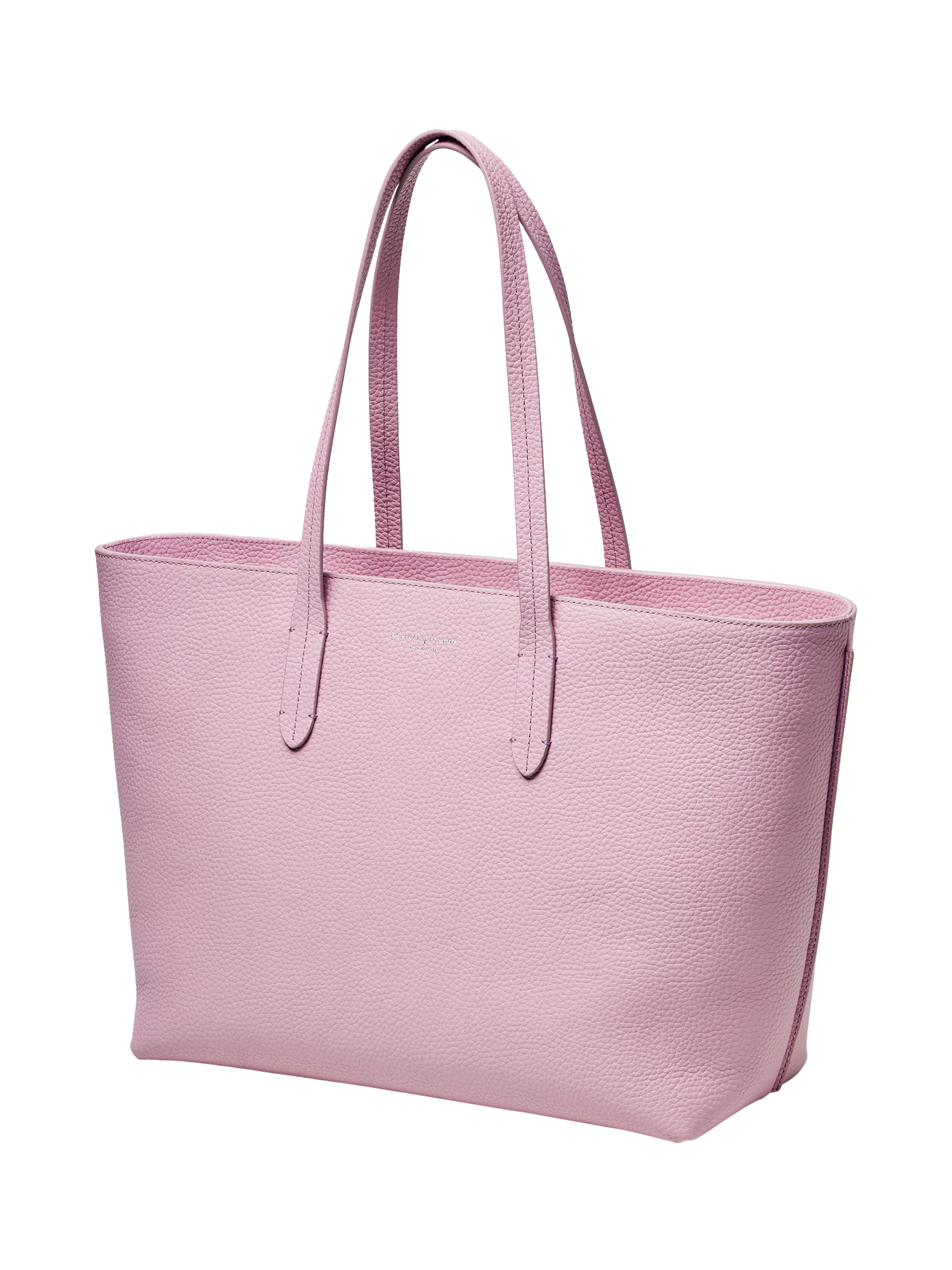 Product image 3 of 7, which shows Aspinal of London East West Tote 2 Leather Bag, Lilac