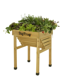 VegTrug Kids' Outdoor Small Planter, 49cm, FSC-Certified (Cedar Wood), Natural, Natural