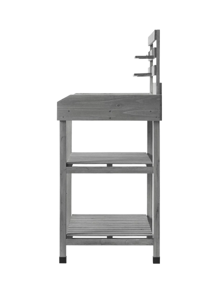 VegTrug Potting Table, 78cm, FSC-Certified (Cedar Wood), Grey Wash - view 2, Grey Wash