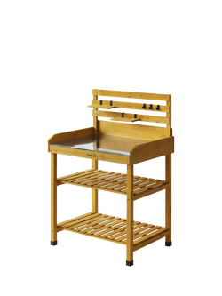 VegTrug Potting Table, 78cm, FSC-Certified (Cedar Wood), Natural, Natural