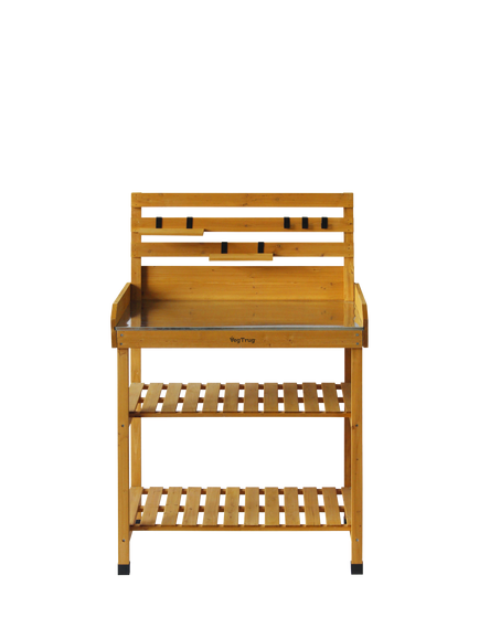 VegTrug Potting Table, 78cm, FSC-Certified (Cedar Wood), Natural - view 2, Natural
