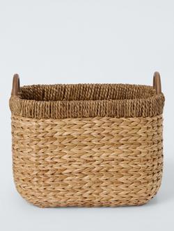 John Lewis Bulrush Storage Basket with Handles, Natural - view 2, Natural