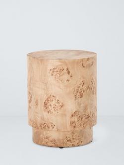 John Lewis Burl Side Table, Natural