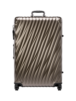 TUMI 19 Degree Extended Trip 4 Wheel Expandable Suitcase, 77.5cm, Textured Gunmetal, Textured Gunmetal