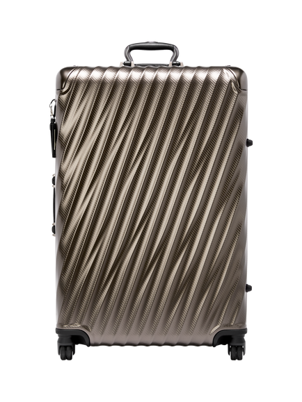 TUMI 19 Degree Extended Trip 4 Wheel Expandable Suitcase, 77.5cm, Textured Gunmetal, Textured Gunmetal