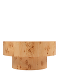 John Lewis Burl Round Coffee Table, Natural
