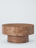 John Lewis Burl Round Coffee Table, Walnut