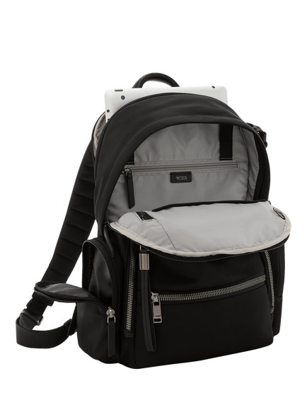 TUMI Celina Medium Backpack, Black/Gunmetal - view 2, Black/Gunmetal