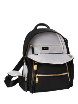 TUMI Celina Backpack, 11L, Black/Gold - view 2, Black/Gold